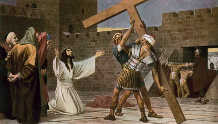 Jesus nimmt sein Kreuz an